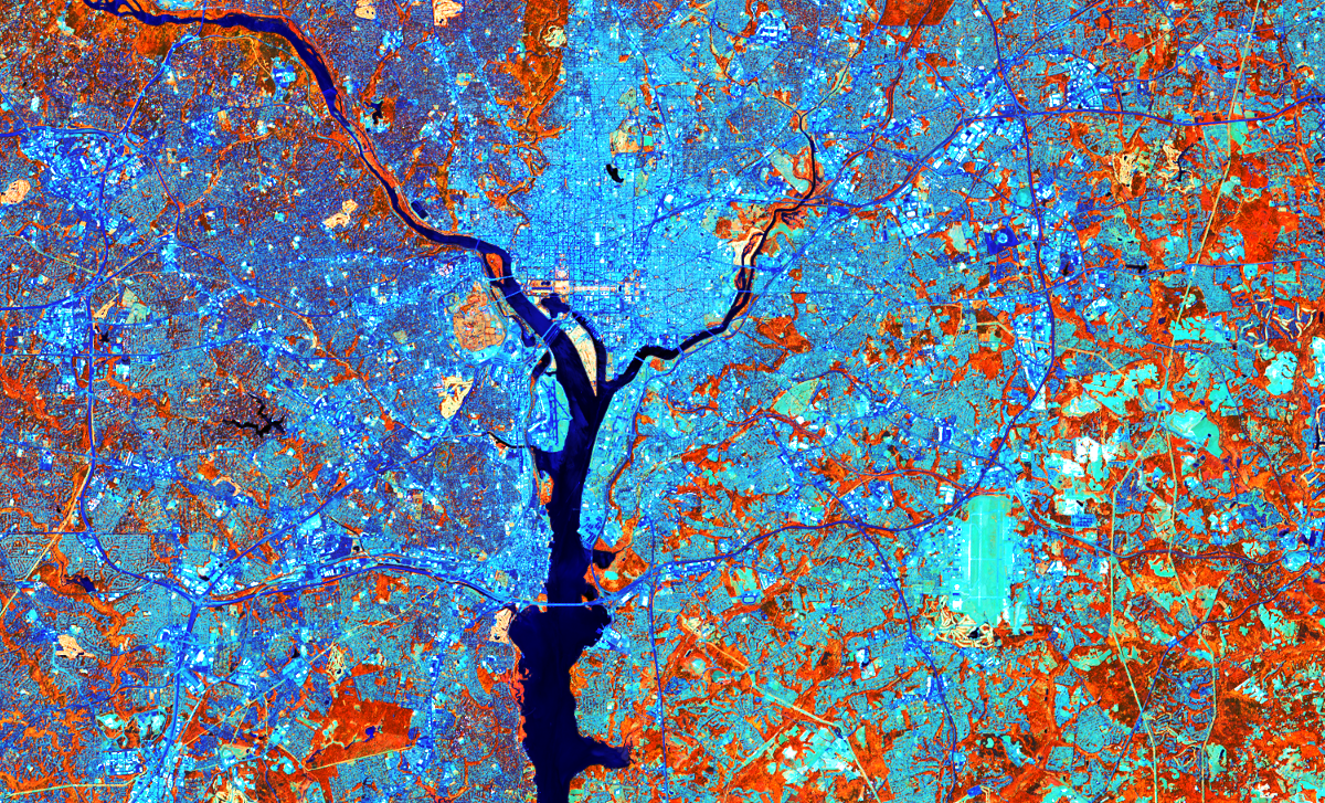 SWIR False Color Composite DC